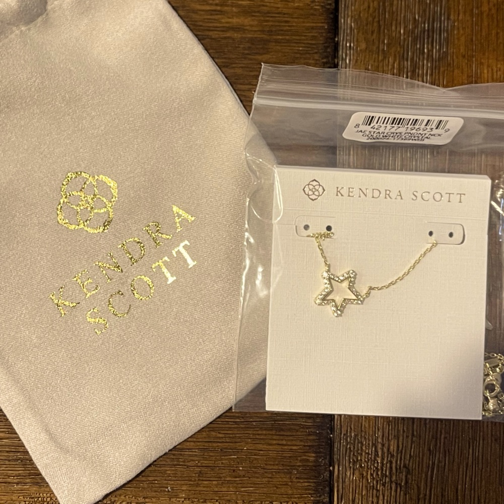 BRAND NEW Kendra Scott Gold Jae Star Necklace